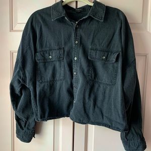 🧣 3/$27 Black Denim Shirt